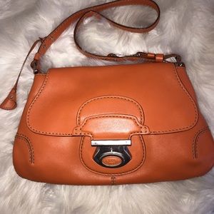 Orange Tod’s purse